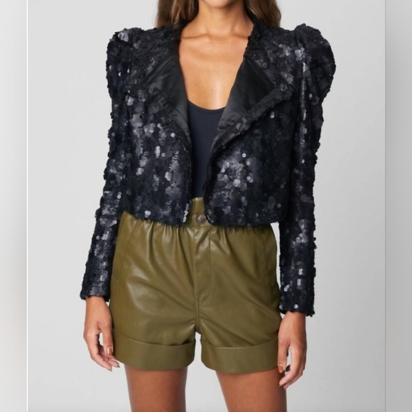 NWT BLANKNYC Audrey Sequin Jacket size X-small - Picture 4 of 15